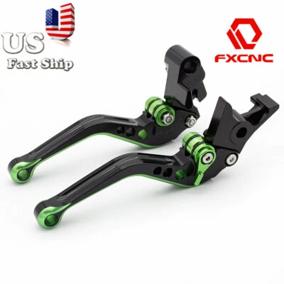 Palancas de embrague de freno cortas CNC Mixcolor para motocicleta Kawasaki ZX10R 2006-2015 Foto 1 de 4