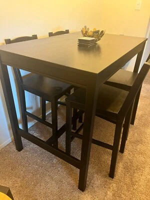 dining table set for 4 wood - Image 1 of 2