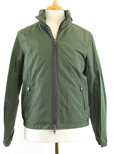 Coach Giacca Leggera Uomo Foderato Nylon Racer Cappotto Pieno Cerpa Stile 82404