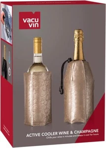 Vacu Vin Rapid Ice Wine and Champagne Cooler Set - Platinum - Picture 1 of 4
