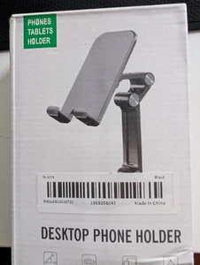 Desktop Phone Holder Adjustable Tablet Stand Foldable - Picture 1 of 5