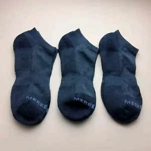 Calcetines tobilleros acolchados de mezcla de lana Merrell para hombre 3 pares talla M/L - Imagen 1 de 3