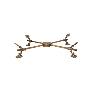 Vintage Brass Trivet Hot Bowl Dish Plate Stand Holder Adjustable Expandable - Picture 1 of 7