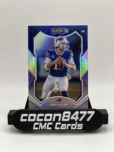 2021 Panini Playoff Josh Allen #1 Silver Plus Prizm - Picture 1 of 2