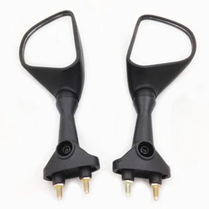 Brand new Black Rearview Mirrors For Kawasaki Ninja ZX6R 2003-2004 ZX6RR 2003-06 - Bild 1 von 5