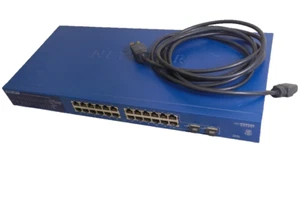 NETGEAR ProSafe GS724T Gigabit Managed Smart Switch 24x Ethernet GB 2x SFP - Picture 1 of 16