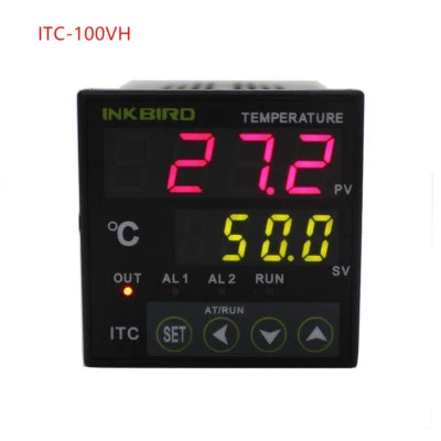 INKBIRD 100~240V Digital PID Temperature Controller ITC-100VH Thermometer Probe - Image 1 of 4