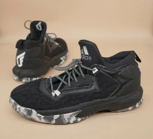 Adidas D Lillard 2 Basketball Shoe Mens Size 12.5 Black & Camouflage Sole b42383 - Picture 1 of 10