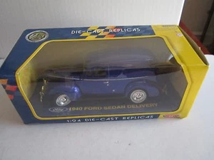 MOTORMAX 1940 FORD LIMOUSINE LIEFERUNG - BLAU - DRUCKGUSS REPLIKAT - 1:24 - Bild 1 von 4