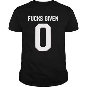 Camiseta Zero F*cks Given Funny don't care - Imagen 1 de 1