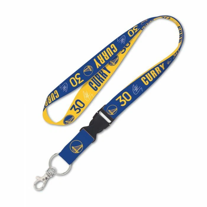 STEPHEN CURRY GOLDEN STATE WARRIORS LANYARD DETACHABLE BUCKLE 1" WIDTH 22" LONG  - Image 1 of 1