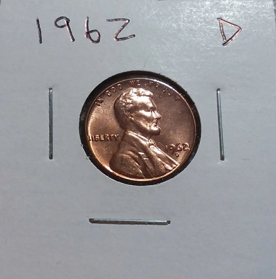 1962 D LINCOLN MEMORIAL CENT PENNY UNC FRESH FROM BANK ROLL - Image 1 of 1