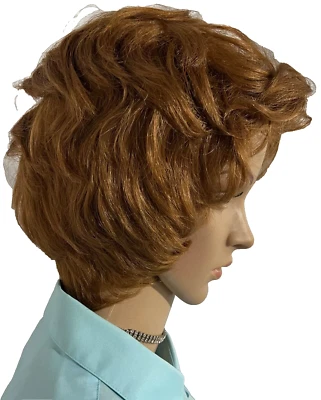 VTG NOS MONA LISA COLLECTION WOMENS SHORT WAVY CURLS HAIR WIG - Image 1 of 4