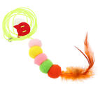  Funny Cat Toy Elastic Rope for Kitten Indoor Cats Feathered