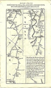 Antique map, Taylor & Skinner, Edinburgh to Inveraray (3) - Picture 1 of 1