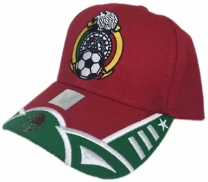 Mexico Futbol Red And Green Strap Back Hat Brand New Ships Now !!! - Picture 1 of 2