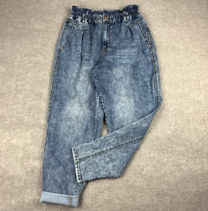 Vintage X America Paper Bag coole Mom Jeans Gr. 12 High Waist Coquette Acid Wash - Bild 1 von 17