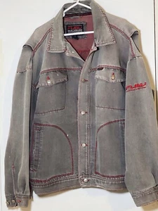 Fubu The Collection Denim Jacket Red Trim 2XL - Picture 1 of 12