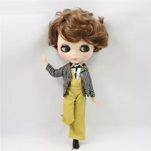 Takara 12"Neo Blythe bambola nuda capelli castani ragazzo corpo articolare dalla fabbrica TBY414 - Foto 1 di 5
