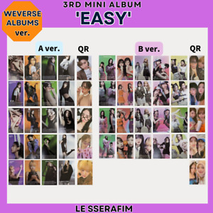 LE SSERAFIM EASY 3rd Mini Album Weverse ver. Photo card