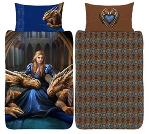 Juego de ropa de cama reversible Anne Stokes Fierce Lealty - Imagen 1 de 3