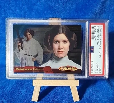 2001 Star Wars Evolution Topps Foil #62 Princess Leia PSA 10 POP 3 Gem Mint  - Image 1 of 3
