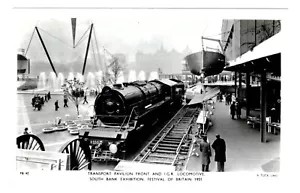FESTIVAL of BRITAIN 1951 - RAILWAY ENGINE 8350, TRANSPORT PAVILLON R.P. Postkarte - Bild 1 von 1