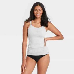 Auden Women's All-in-One Nursing and Pumping Cami - Gray Size: XL - Picture 1 of 6