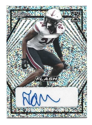 Israel Mukuamu AUTOGRAPH South Carolina Gamecocks 2021 Leaf Flash AUTO Football - Image 1 of 2