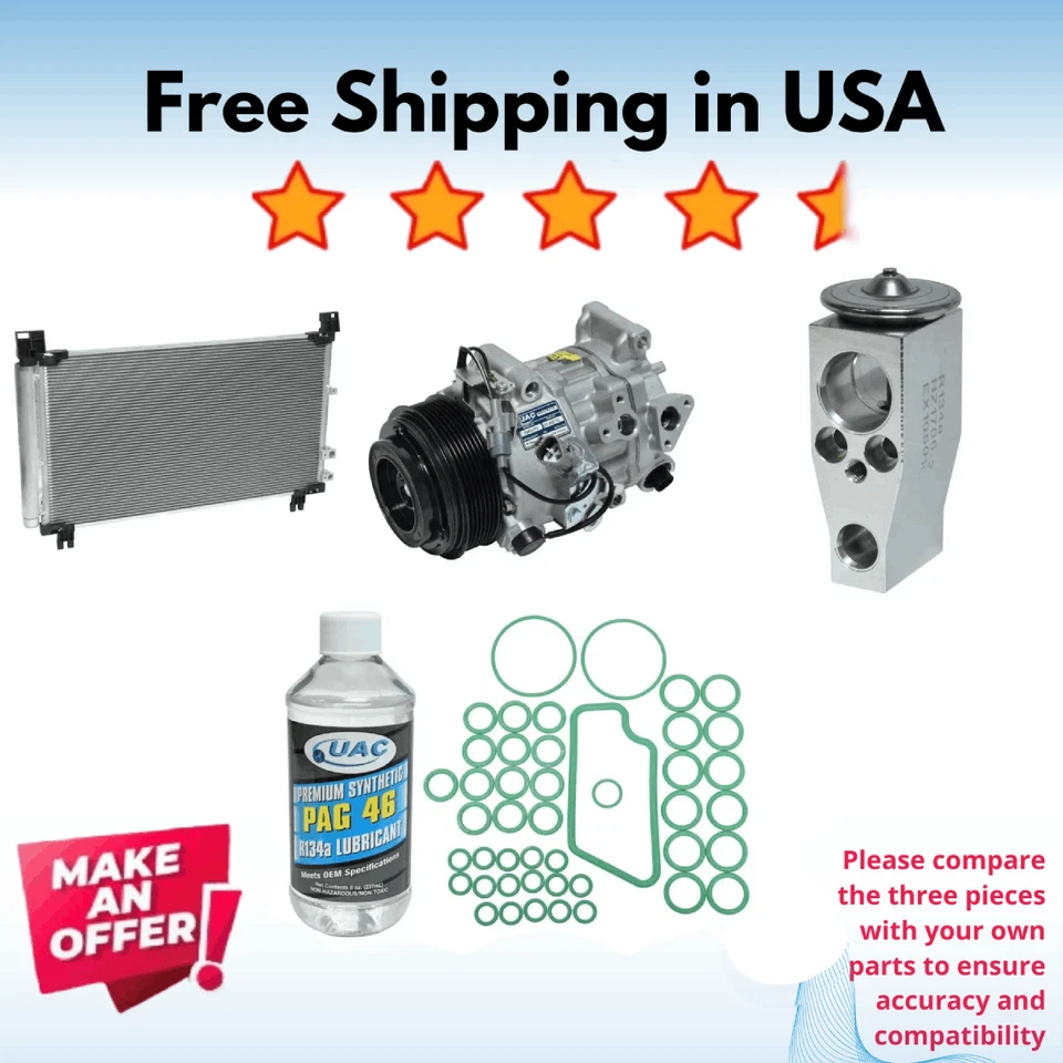 Compresor, condensador y válvula aire acondicionado apto para Lexus IS250 2014-2015 Foto 1 de 1