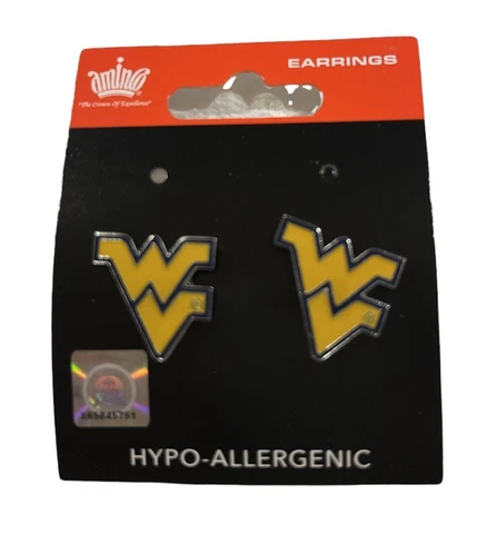 NCAA West Virginia Mountaineers Stud Earrings Cover