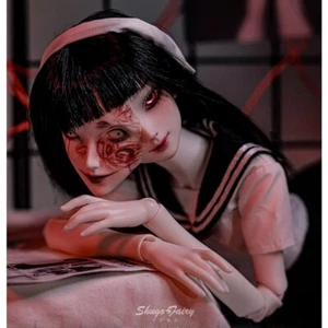 1/4 BJD SD Ball Joint Resin Doll Girl Double-faced Nano Human Ghost Bare Doll - Picture 1 of 16