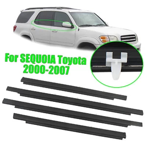 Door Window Molding Trim Weatherstrip Seal Strip For Toyota SEQUOIA 2001-2007 - Picture 1 of 8