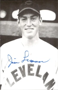 Tarjeta postal firmada por Jim Lemon Indians d. 2006 3x5 178557 - Imagen 1 de 1