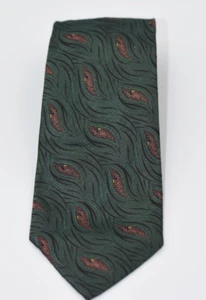 Giorgio Armani Y2K Made in Italy Cravatta da Collo Uomo Paisley 100% Seta 57"x3" - Foto 1 di 5