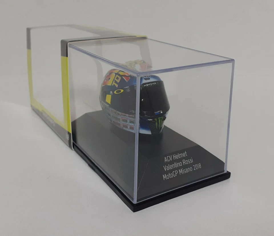 Valentino Rossi Moto GP Misano 2018 Agv Casco 1 8 Minichamps