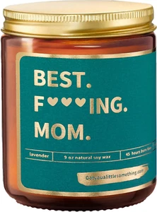 Gifts for Mom - Lavender Vanilla Soy Wax Candle - Best Mom Ever Funny Candle fro - Picture 1 of 12