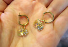 Crystal Heart Earrings AB~Made using Swarovski Crystals