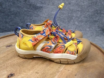 Keen Newport H2 Sandals Kids Youth Size 1 Orange Yellow Hiking Shoe Outdoor Afro - Image 1 of 4