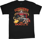 Surrender the booty funny pirate t-shirt funny men's t-shirt tee