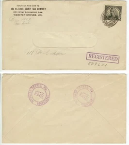 1927 Webster Groves Missouri St Louis Co. Gas Co Registered 17ct Wilson - Picture 1 of 1