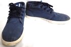 LACOSTE AMPTHILL DARK BLUE CANVAS HIGH TOP SNEAKERS MENS SIZE 10 EUC