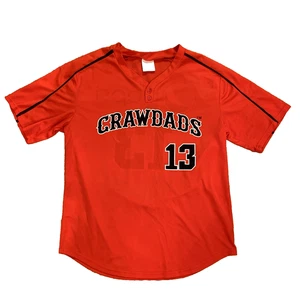 Maglia uomo Hickory Crawdads 2013 promo logo bottoni MiLB maglia baseball taglia L - Foto 1 di 8