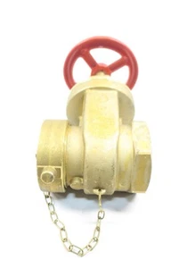B100 300 Firehose Valve FM 3" x 2-1/2" 37WL BH, Wedge Gate Valve - Picture 1 of 10