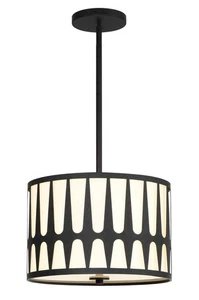 Royston 3-Light Pendant in Black - Picture 1 of 5