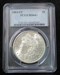 1883-CC Morgan Silver Dollar * PCGS Graded MS64+ * Carson City * High Grade - Picture 1 of 6
