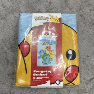 Juego de cama reversible edredón individual para niños Pokemon Pikachu funda de edredón retro - Imagen 1 de 4