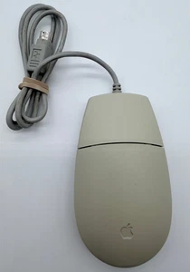 Vintage Genuine Apple Desktop Bus ADB Mouse II M2706- Slight Yellowing - Picture 1 of 5