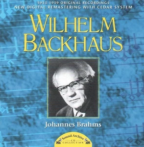 Wilhelm Backhaus, Johannes Brahms - 1933-1939 Original Recordings (CD 1995) - Picture 1 of 2