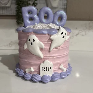 Boo Ghost Cake Halloween Deko - Bild 1 von 5